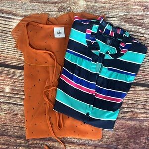 Bundle of 2 Sleeveless Blouses sz XS/SM